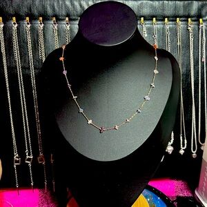 Gemstone Set Necklace and Bracelet.